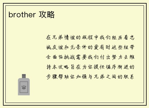 brother 攻略